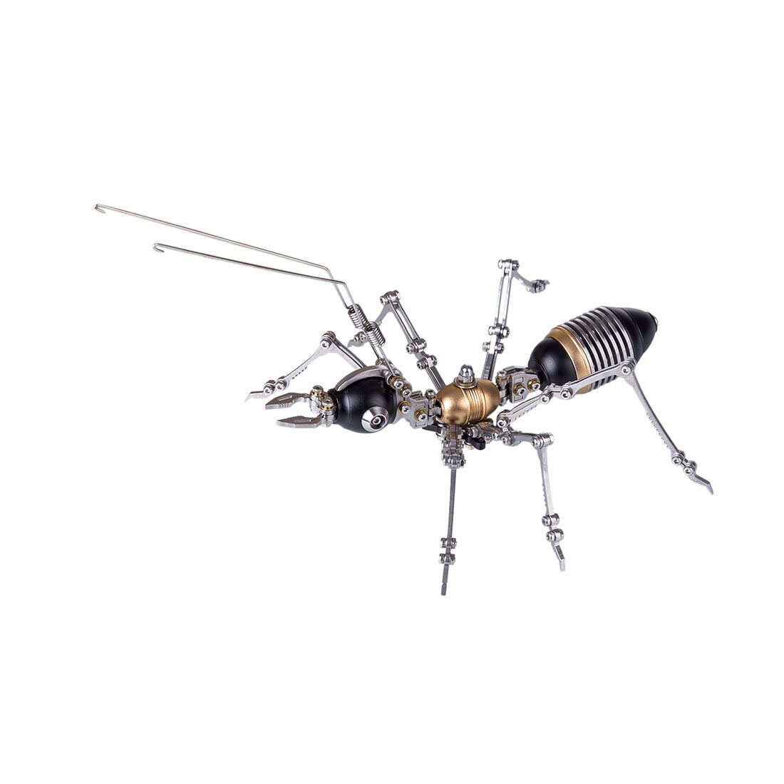3D-Metallpuzzle Insekten-Modellbausatz, 100-teilig, Steampunk-Metallmodell Einer mechanischen Ameisenarmee mit beweglichen Gelenken, kreative Dekoration für Büro & Zuhause