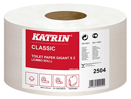 Katrin 2504 Classic Gigant S2 Toilettenpapier, 2-lagig (12-er Pack)
