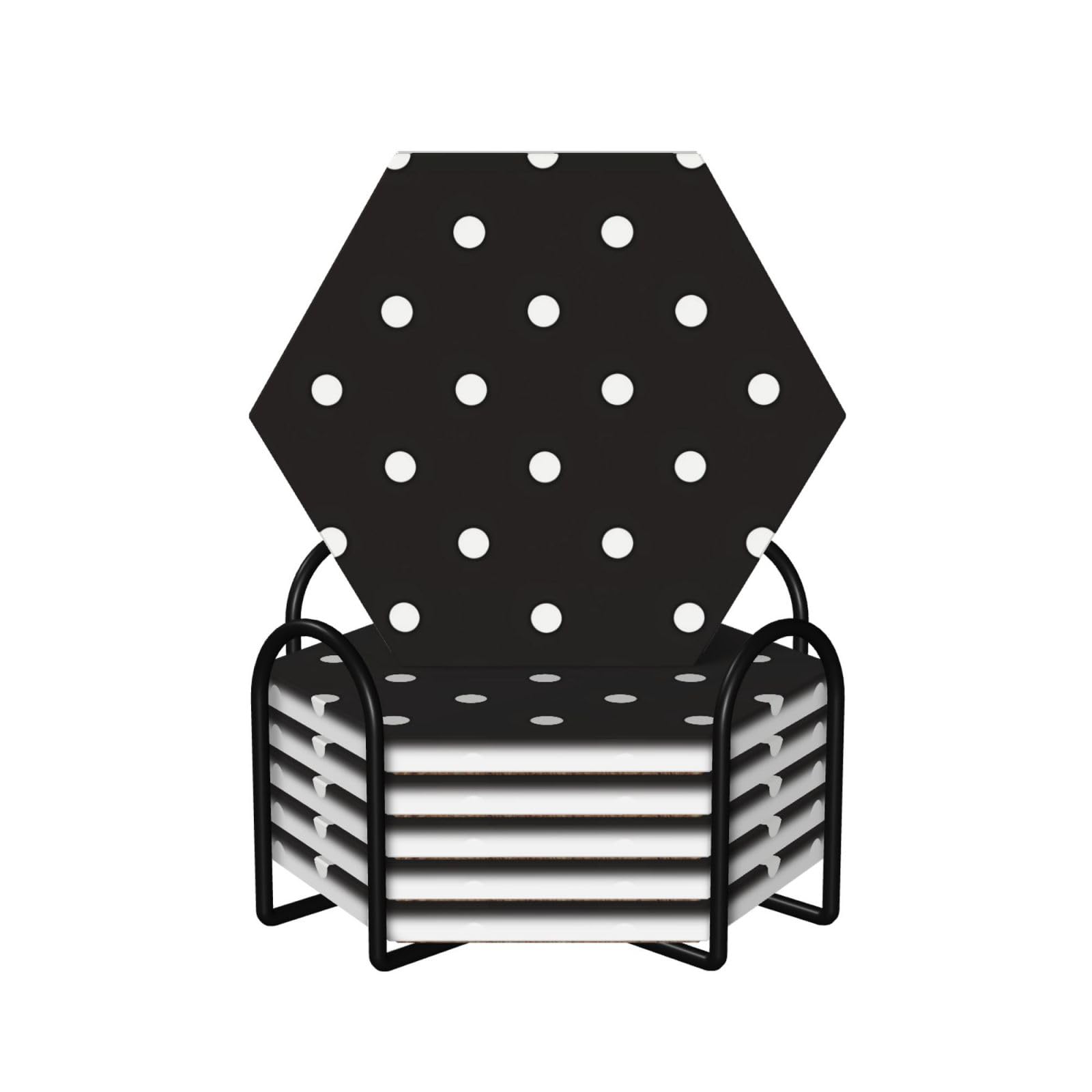 Dessous de verre hexagonaux pour protéger les tables des taches