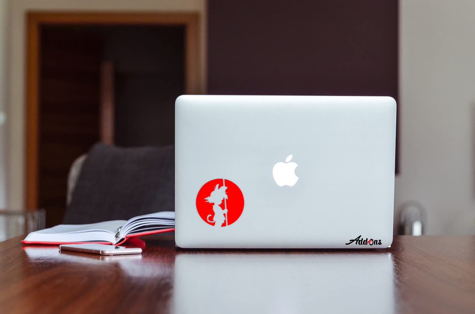 Add-Ons DB Z #3 Decal Sticker For Laptop & MacBook (Red)