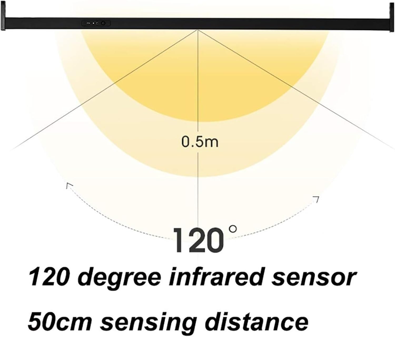 金属製ハンガーレール ワードローブ ハンガーレール クローゼットロッド ライト付き 40～140cm ブラック ワードローブロッド