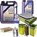 Produktbild QR-PARTS 69352376 Filter Set Inspektionspaket 6 Liter Motoröl Leichtlauf High Tech 5W-40 MANN-FILTER Innenraumfilter Kraftstofffilter Luftfilter Ölfilter