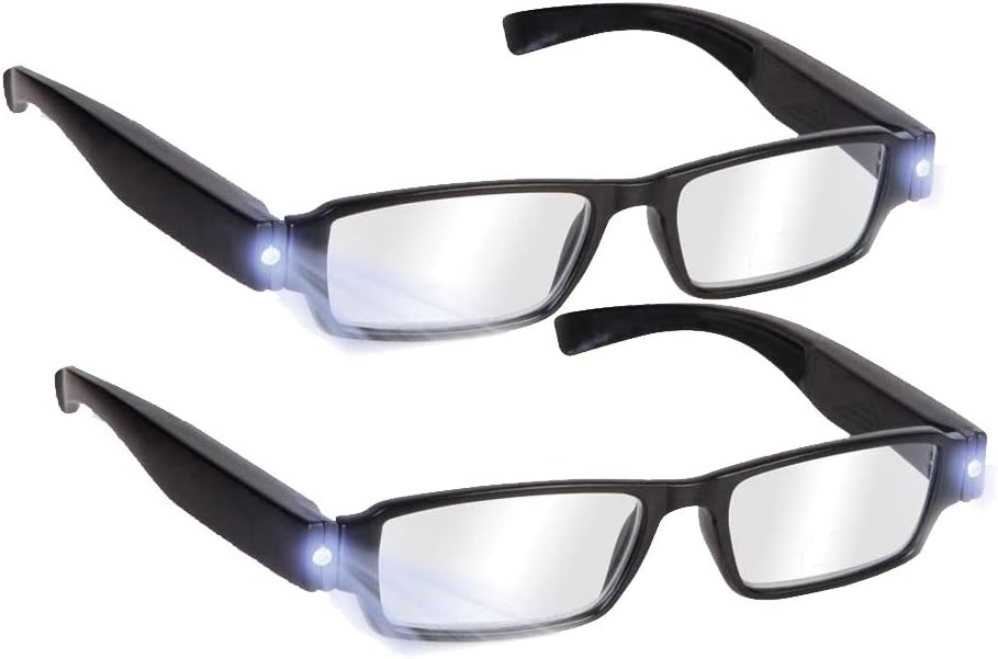 Bright LED Readers with Lights Reading Glasses...