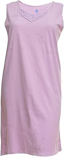 قميص نوم قصير من القطن بحمالات واسعة للنساء من كنوز