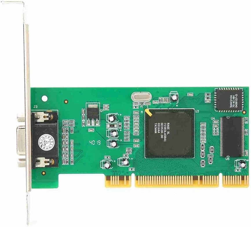 PCI VGA Graphics Card 8MB 32Bit - Multi-Display Adapter for Desktop Computers, Compatible with ATI Rage XL, Plug and Play Installation