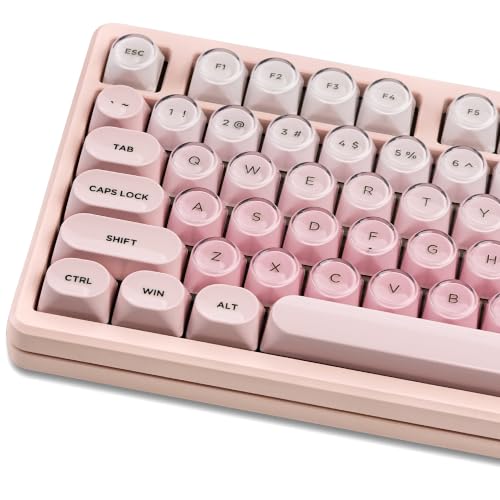 MOA PBT Keycaps Jelly Gradient Pink Foundation 128 Keys Cute