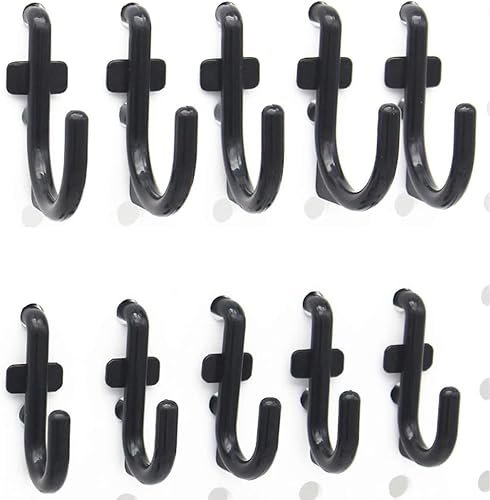 Miniatura 6 de navor Paquete de 100 ganchos para tablero de clavijas, en forma de J, accesorios de exhibición de pared para tablero de clavijas, se adapta a