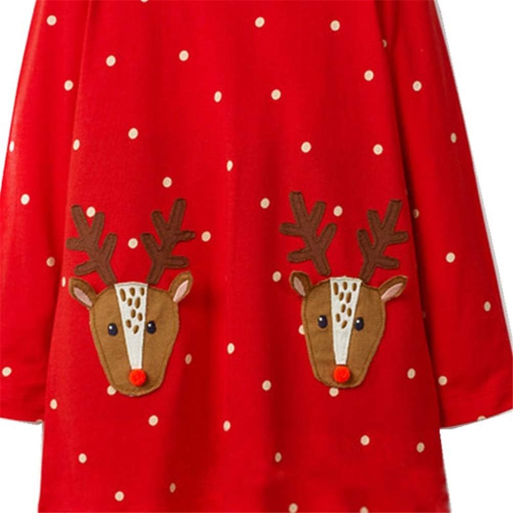 HILEELANG Girl Casual Dress Winter Long Sleeve Cotton Active Playwear Basic Tunic Outfit Dresses: Clothing, Shoes & Jewelry