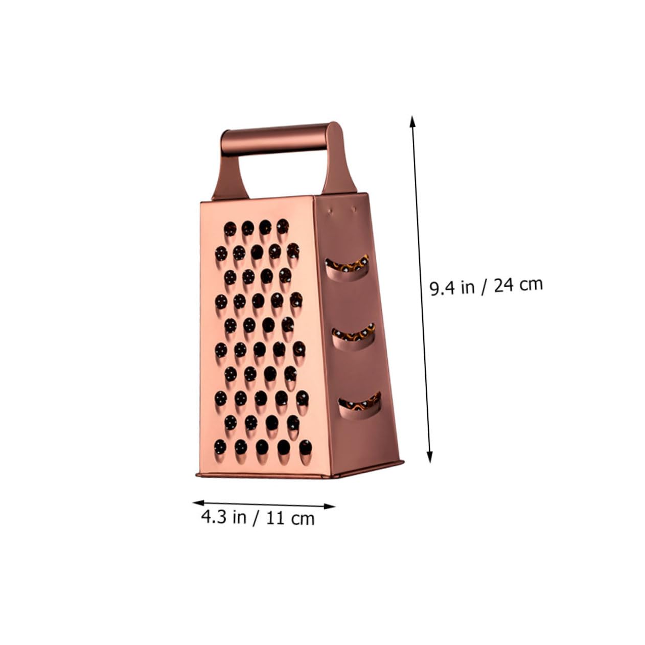 OUNONA Stainless Steel Grater Kitchen Gadget Multi Functional Vegetable Cheese Fruit Slicer with Non Slip Handle Easy to Clean Design for Effortless Shredding