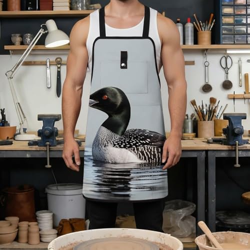 Delantal de trabajo Loon Nature Bird con 8 bolsillos ajustable miniatura 4