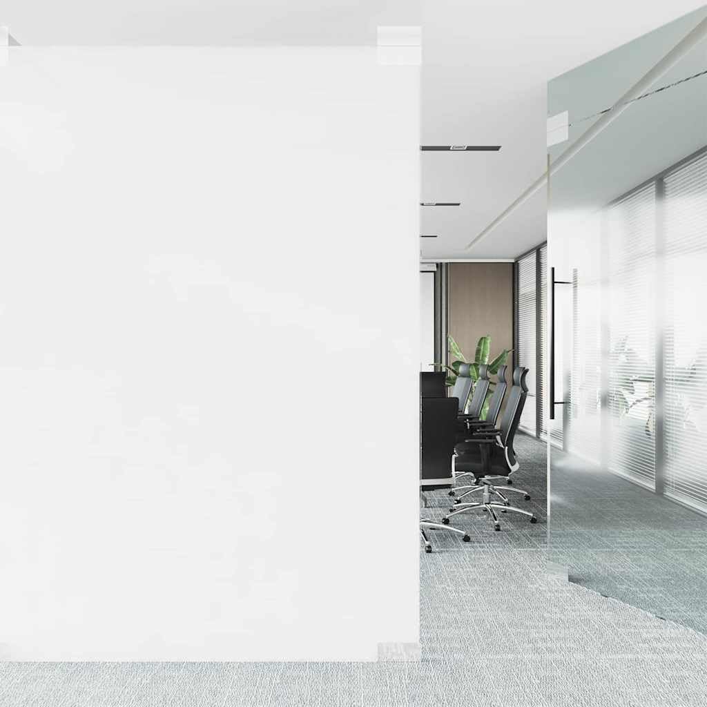 Solivagant Film de fenêtre Statique Blanc dépoli 90 x 2000 cm PVC,(3.28 KG)
