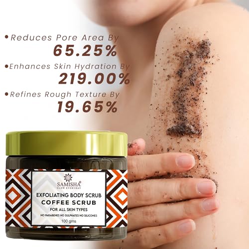 Samisha EXFOLIATING Body Scrub With Coffee,Honey & Oatmeal/Removes Dead Skin|For Soft, Smooth & Glowing Skin|For Men & Women and All Skin Types - Image 5
