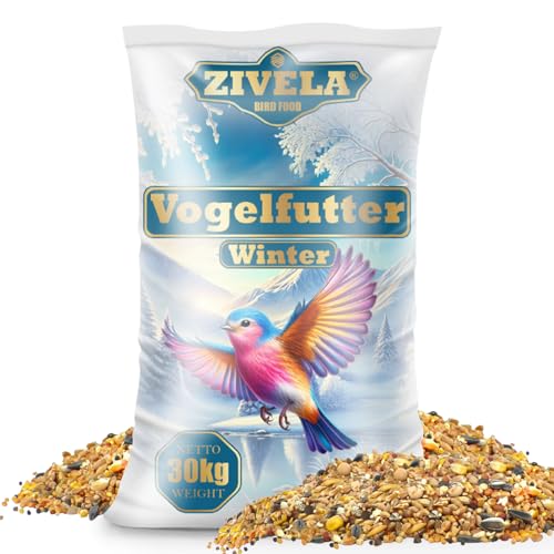 30 kg de nourriture pour oiseaux sauvages d'hiver - Mélange gras de qualité supérieure - Nourriture pour oiseaux sauvages pour les jours froids - 30 kg