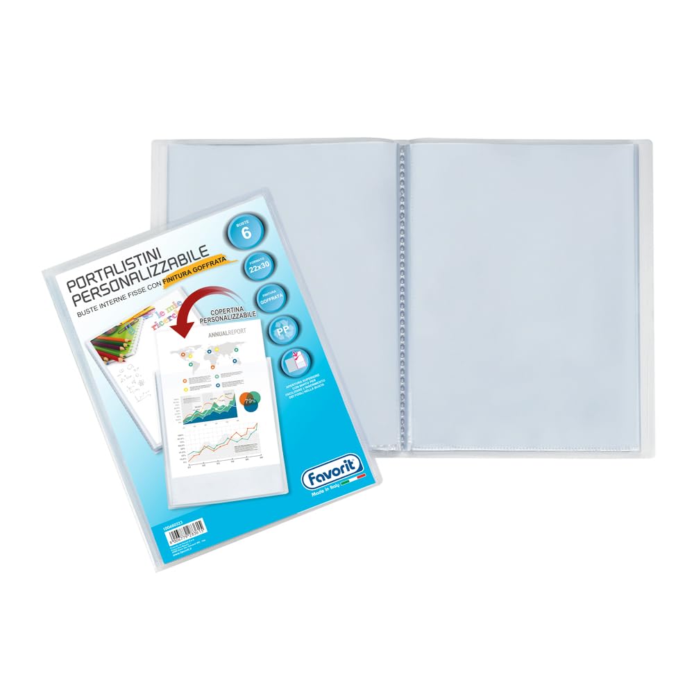 Favorit – 100460323 – P/LISTINI PER.SPN/TP 6 Buste 22x30 Li