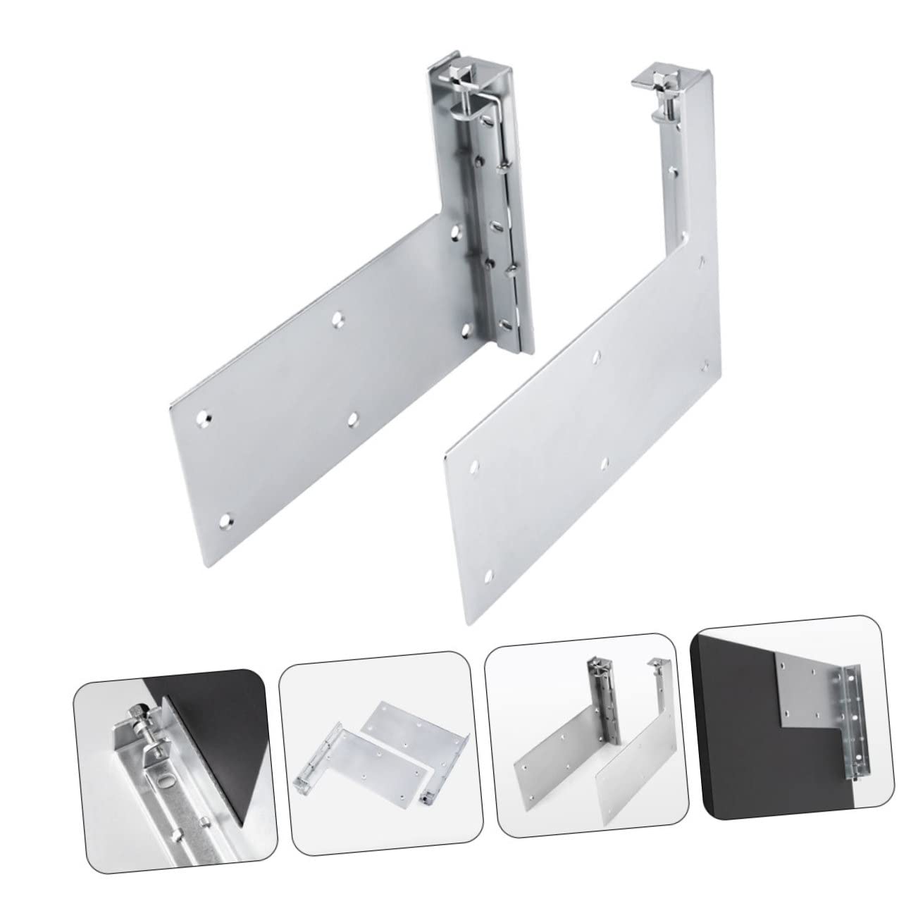 Gatuida Soporte para Armario de Pared de Resistente Soportes Colgantes para Muebles Pesados Herraje para Montaje de Gabinetes con Alta Capacidad de Carga Anticorrosivo y Duradero