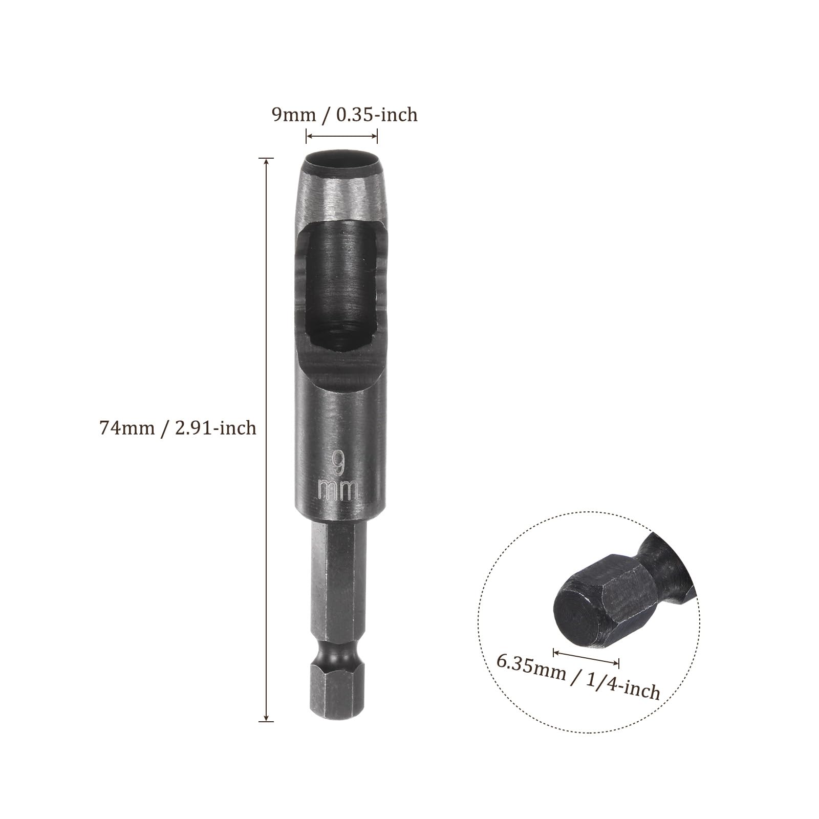 Kozelo 2pcs Leather Hole Punch Tool - Image 3