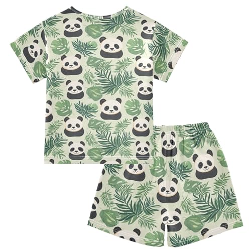 Cute Panda Pajama Set Pajamas Sleepwear Nightwear Loungewear Clothes Set B04042052