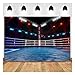 Qian Boxing Ring Backdrop Arena Stage Lights Sport Photo Background for Baby Shower Birthday Cake Table Decor Kids Photoshoot Photo Studio Props 7x5ft