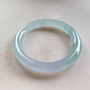 アンティーク★翡翠 青緑色 円形バングル 半透明★ブレスレット★ アンティーク☆翡翠 青緑色 円形バングル 半透明☆ブレスレット