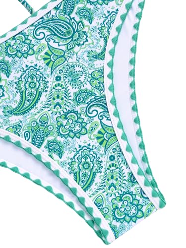 Image of ZAFUL Women Strapless Textured Bandeau Bikini 2 Piece Swimwear Cheeky Solid Lace up Bathing Suits