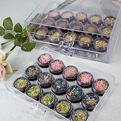 Guolich Nail Art Decoration Storage Box Transparent Acrylic Nail Art Jewelry Accessories Storage Box Rack Shelf Display Stand Holder for Cosmetic Jewelry - Image 4