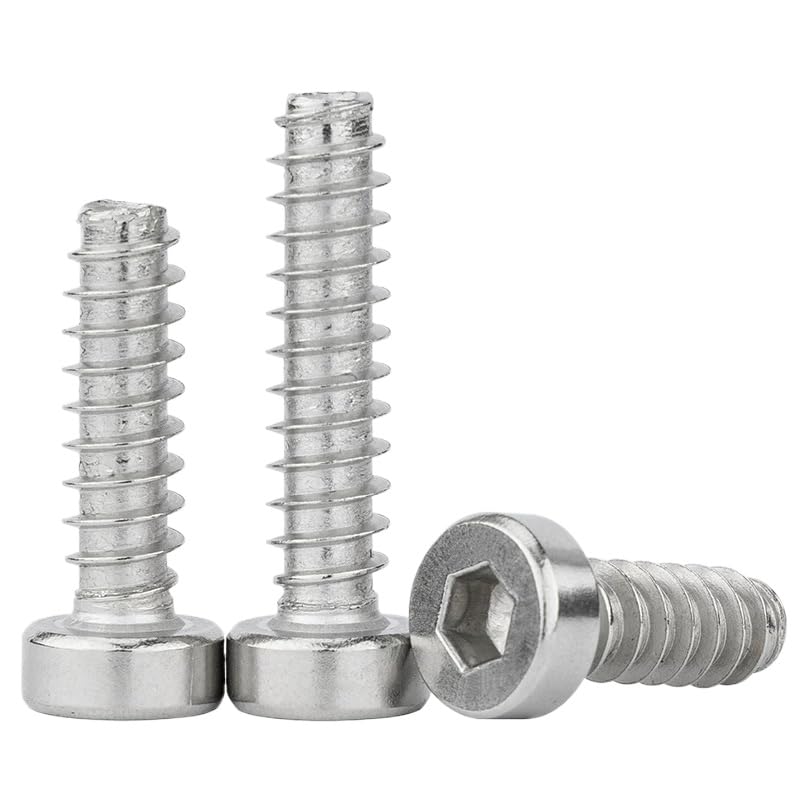 Tornillo autorroscante acero inoxidable SS304 M4 x 10mm miniatura 1