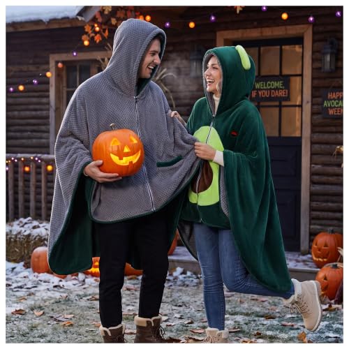 PETREL Heated Poncho Blanket Hoodie
