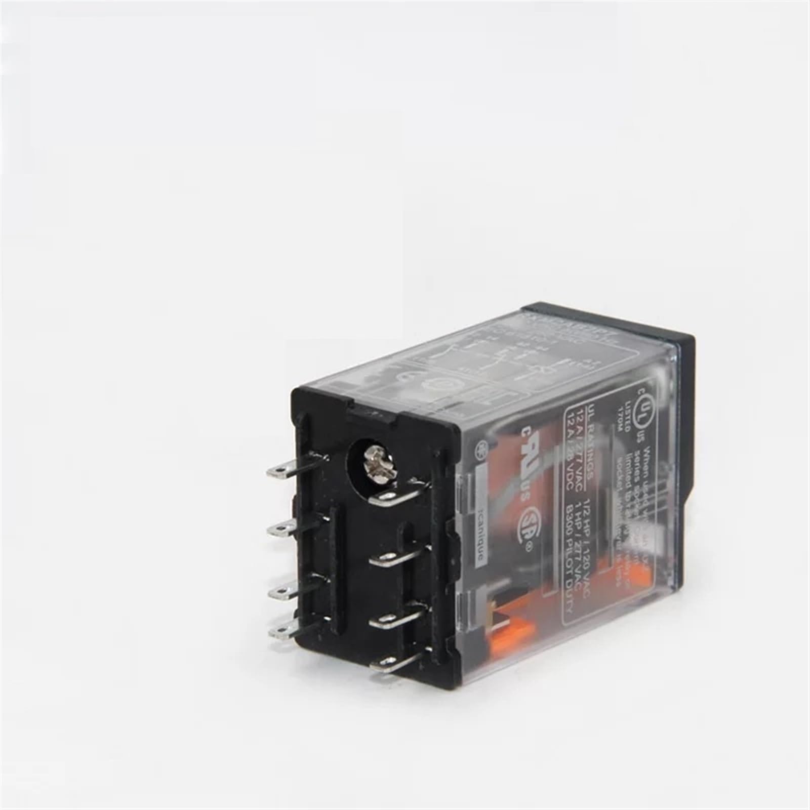 MOBYAT Relés enchufables en Miniatura RXM eléctricos con LED RXM2A 2CO 12A 12 VDC-110 VDC 24 VAC-230 Vac electromagnéticos 5 uds (Size : RXM2AB2F7 120AC)