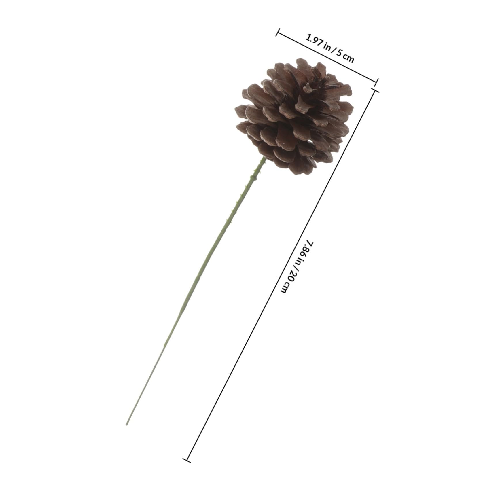 Beaupretty Accessoires Créatifs et Délicats et Décoration de Sapin de Noël Pommes de Pin Décoratives Lot de 20 en Bois et Fer Fêtes de Noël pour Hôtel et Fêtes de Noël