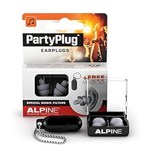 Alpine PartyPlug – gehoorbescherming voor muziek, concerten en festival, gratis miniboxx, transparant