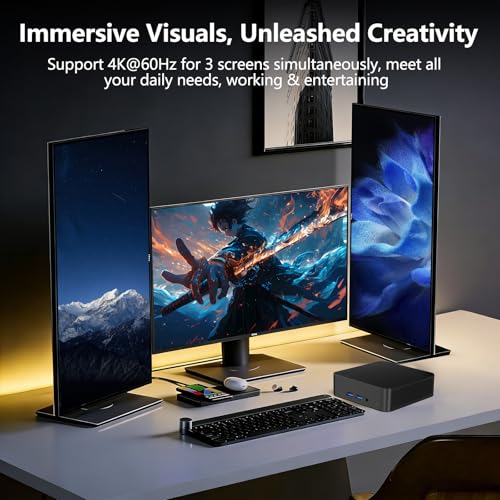 Image of 2026 Mini PC for Windows 11 Intel i3-6006U, 16GB RAM 1TB SSD, Mini Desktop Computer Supports 4K Dual Display, Office Home Businesss, WiFi, Bluetooth, Type-C, USB 3.2, HDMI, RJ45 Ethernet