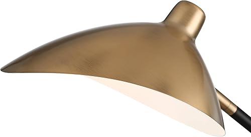 Miniatura 8 de 360 Lighting Colborne - Juego de 2 lámparas de escritorio modernas de mediados de siglo de 28 pulgadas de alto con puerto USB, pantalla de metal