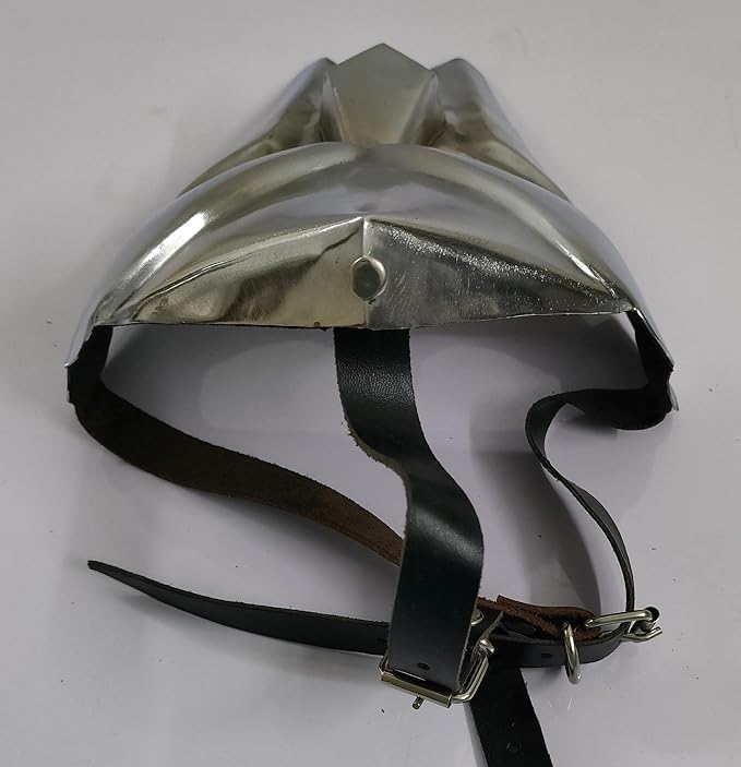 MF Doom Face Mask Mid Steel face Armor Medieval Roman Gladiator Costume Mask Re-Enactment Adult Custom Crafted Helmet - Image 4