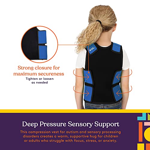 Special Supplies Sensory Compression Vest Deep Pressure Comfort (Blue, X-Small) - Image 5