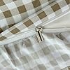 NSNLGSGC Tan Gingham Ruffle Duvet Cover Queen Size, 3 Pieces Taupe Soft Pre-Washed Microfiber Checked Plaid Comforter Cover Set, Vintage Farmhouse Bedding Set(Tan Gingham, Queen 90"x90") #5