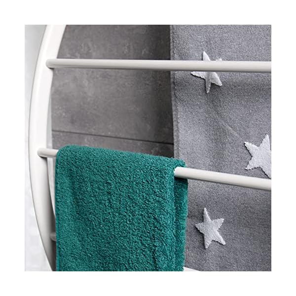 bremermann Wall-Mounted Towel Rail with 5 Rails - Image 7