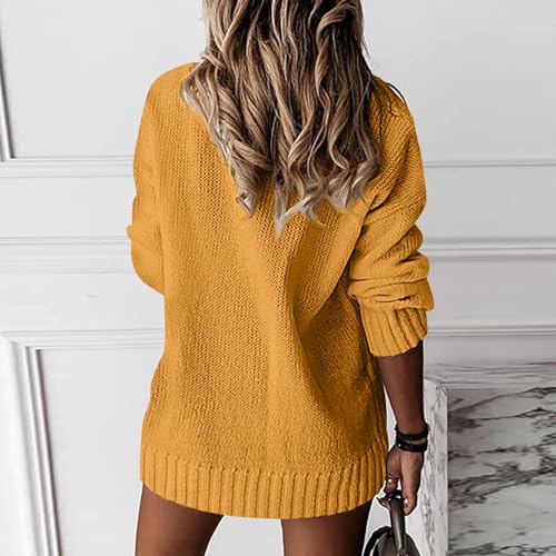 Oversized Sweaters for Women Casual V Neck Long Sleeve Loose Cute Sweaters - image 2