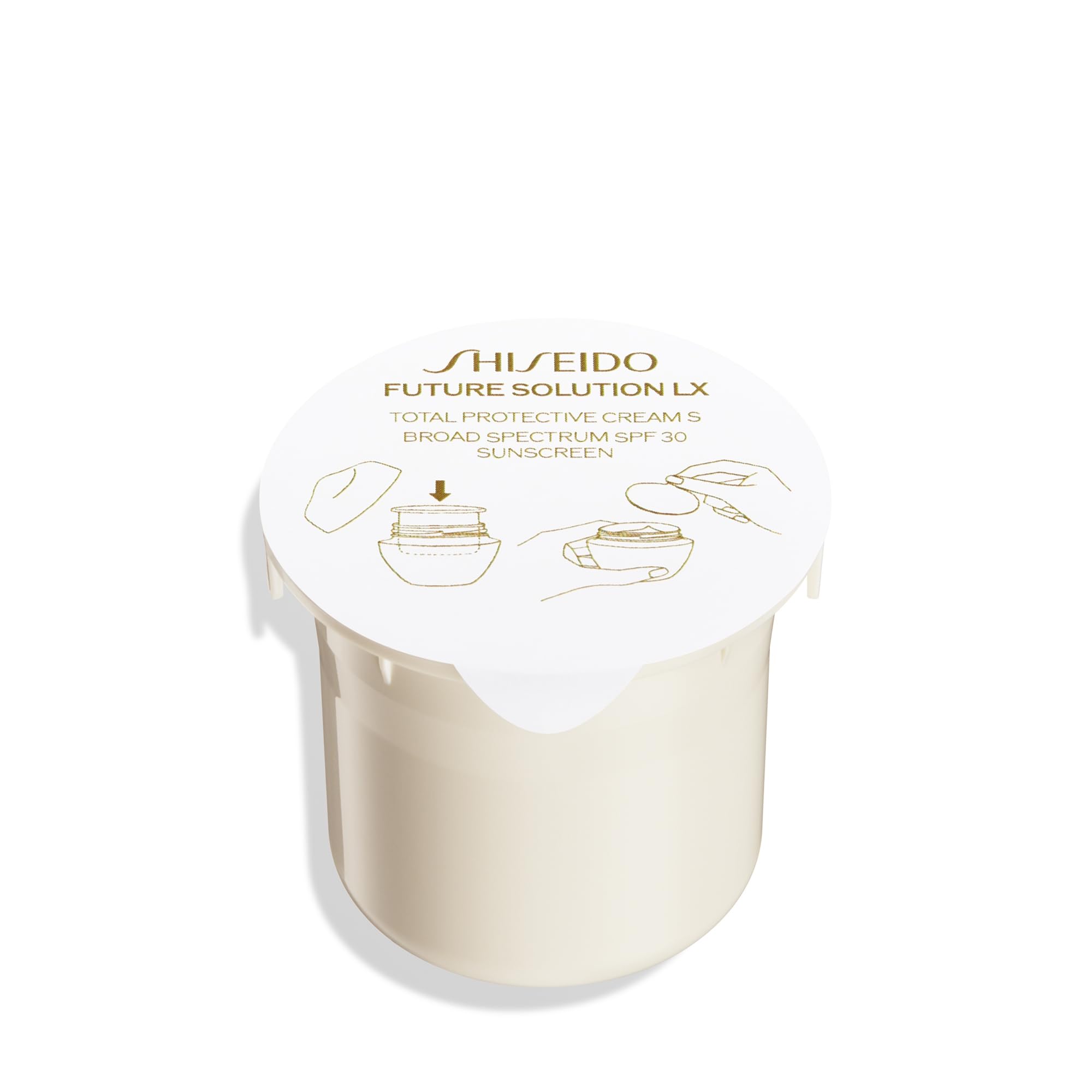 Shiseido Future Solution LX Total Protective Cream SPF 30 - Luxurious Anti-Aging Day Cream with Broad-Spectrum SPF 30