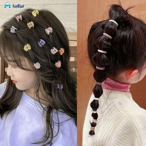 Image of FunBlast Hair Accessories Combo for Girls - Colorful Hair Bands, Hairpins, Ponytail Holders, Headbands for Girls, Toddlers, Multipurpose Kids Hair Accessories Set, Birthday Gift for Girl's (1074)