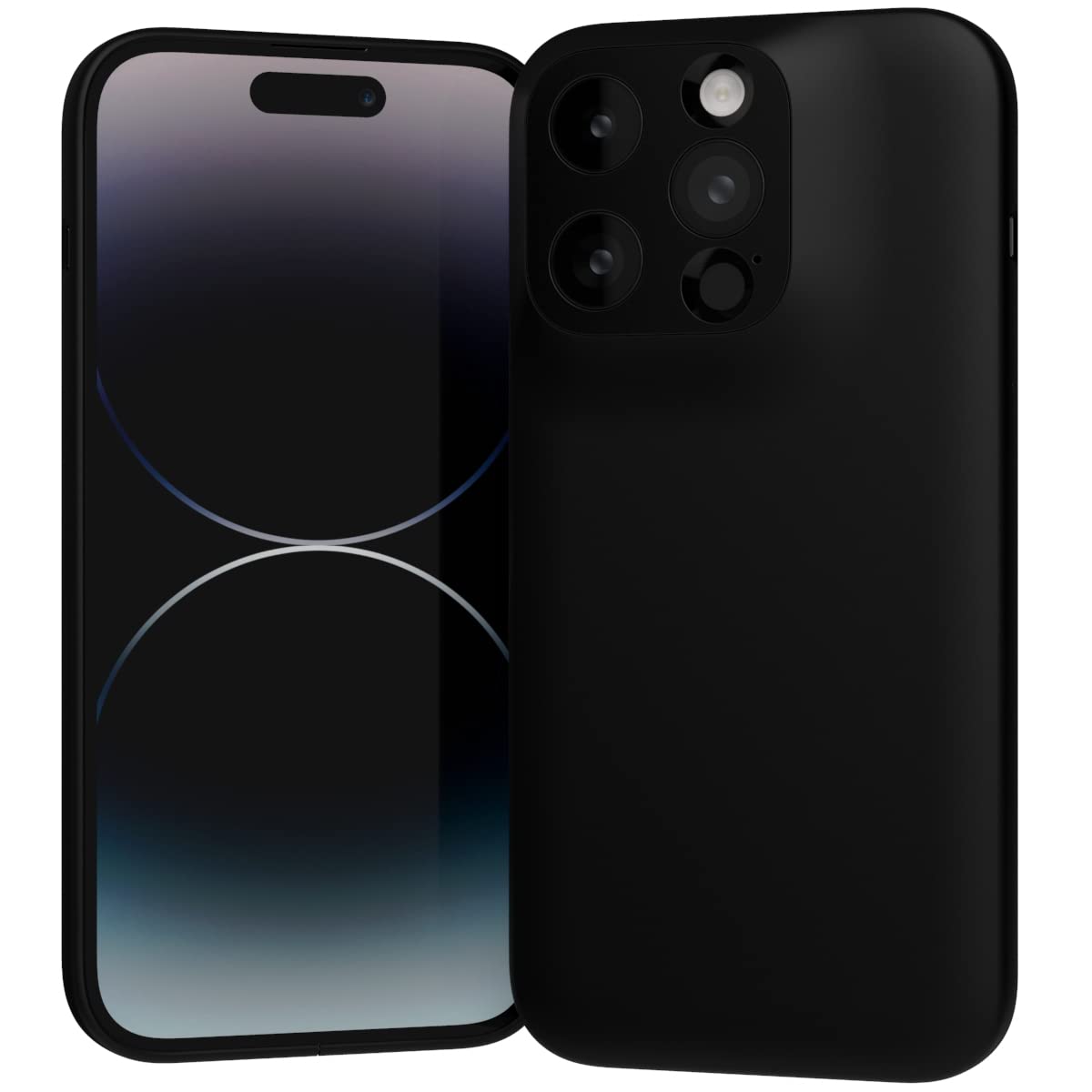 Amazon.co.jp: MYNUS iPhone 14 Pro CASE (ラバーブラック) : 家電＆カメラ