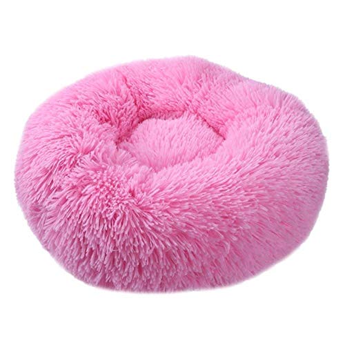 Lit pour chien doux en peluche rose nid de chat S - 2