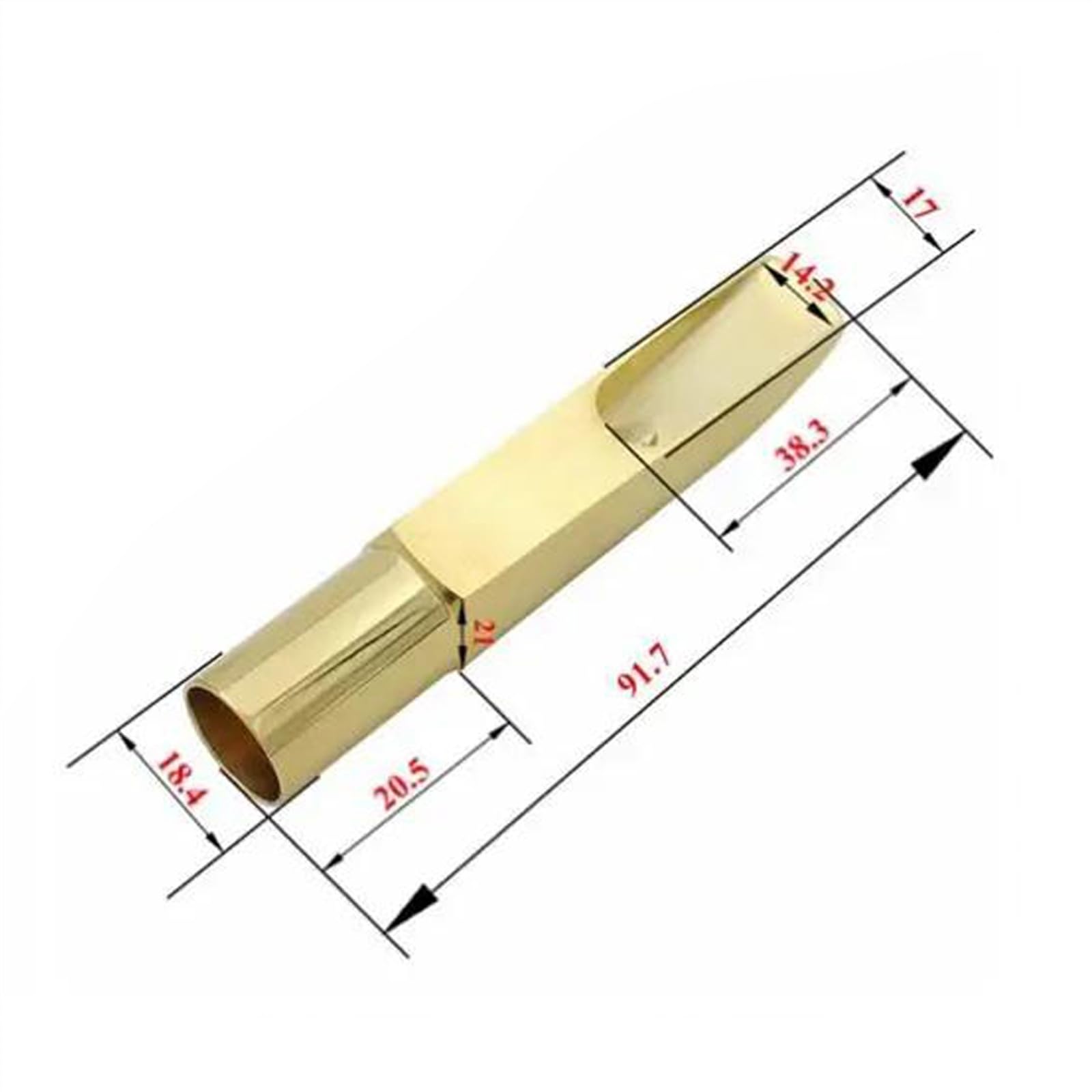 Accessori per Strumenti Sassofono Bocchino Per Sassofono Contralto Bocca Per Sax In Metallo Placcato Oro Per Musica Jazz Classica (Color : 8C)