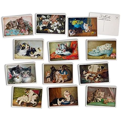 The Collab Lab Vintage Cat Postcards Set Cover