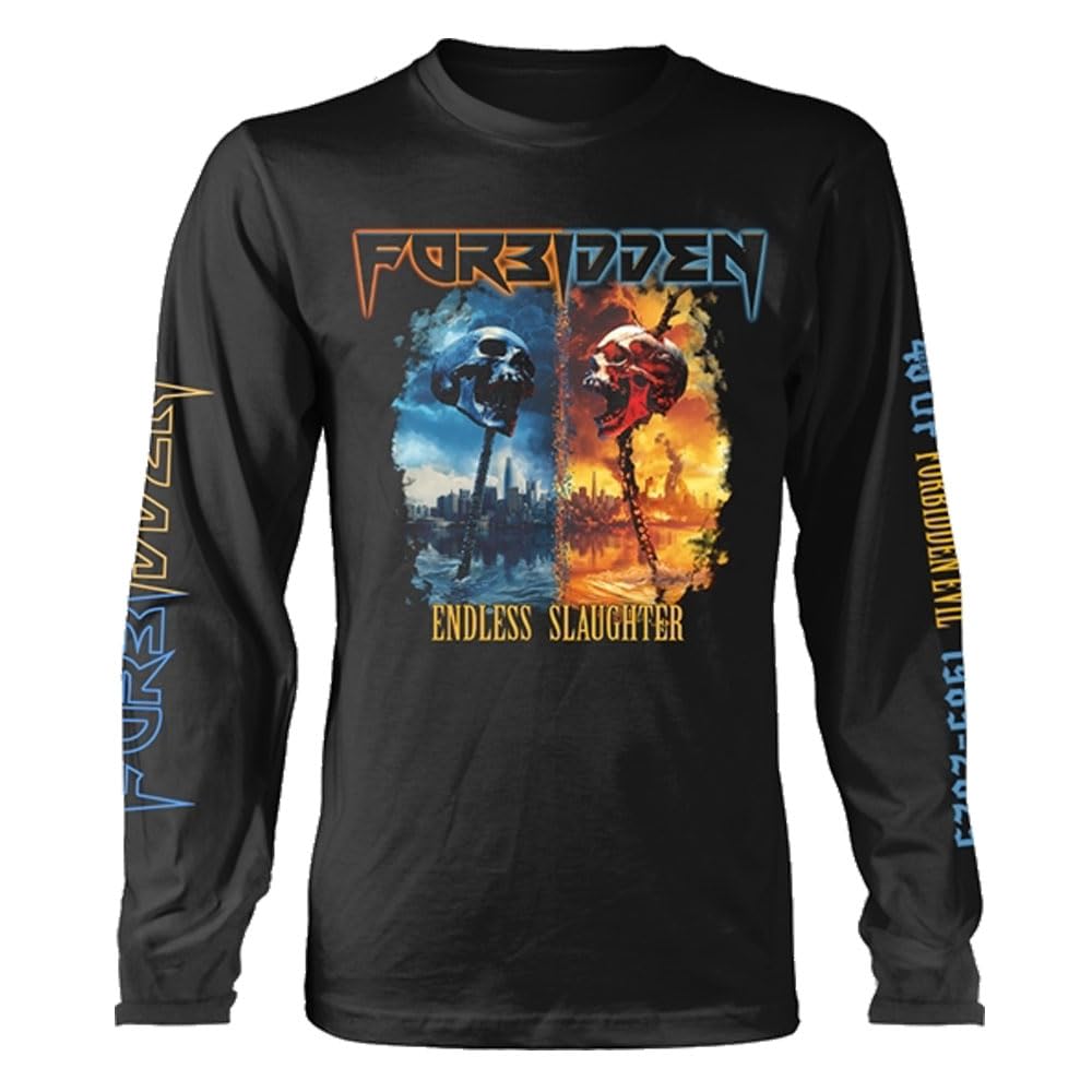 Forbidden 40 Years of Evil Long Sleeve T Shirt XXL Black