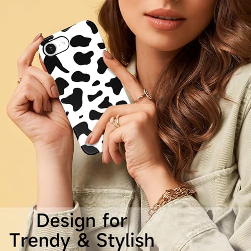 Coque vache iPhone 16 de luxe - Protection antichoc rétro fine et élégante
