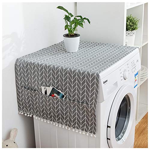 Oriental riverkit Protector antipolvo para frigorífico, lavadora, multifunción, resistente al polvo, con bolsa de almacenamiento, para lavadora, frigorífico, microondas, 50 x 130 cm (A)