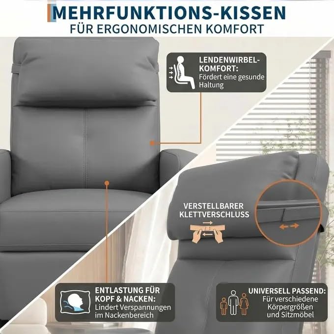 Elektrischer Relaxsessel Mit Massagefunktion & Heizung