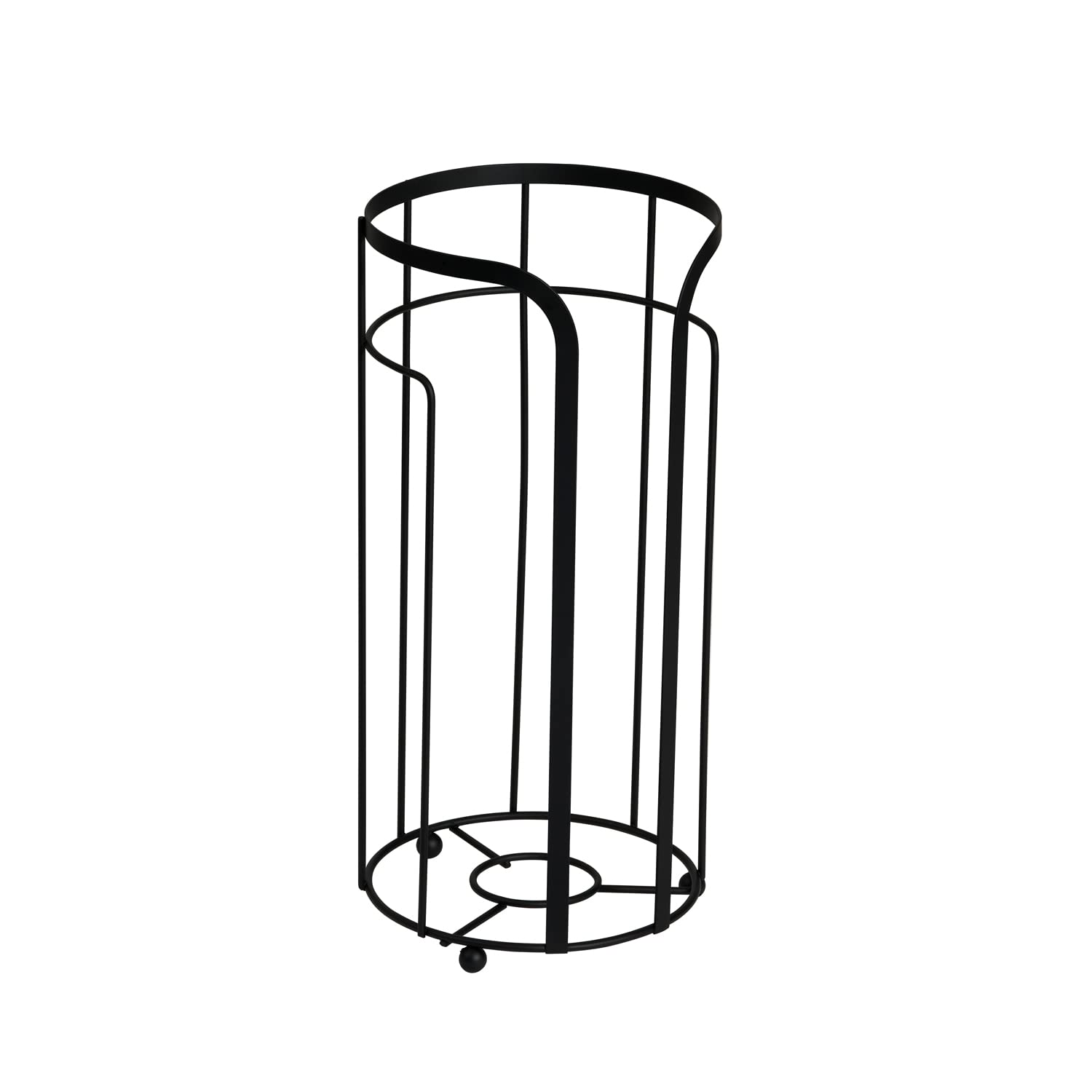 Showerdrape Matt Black Freestanding Bathroom Spare Paper Holder Dante