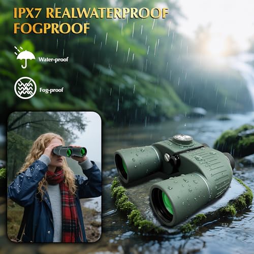 Binoculares Marinos SELFIE CAT 10x50 con Brújula e Impermeable miniatura 4