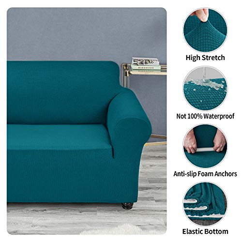Joccun Stretch Chair Couch Cover,1-Piece Water Repellent Sofa Slipcover Spandex Jacquard Fabric Sofa Covers With Elastic Bottom,Washable Furniture Protector For Dogs,Cats,Kids(Armchair,Peacock Blue) #TOP4